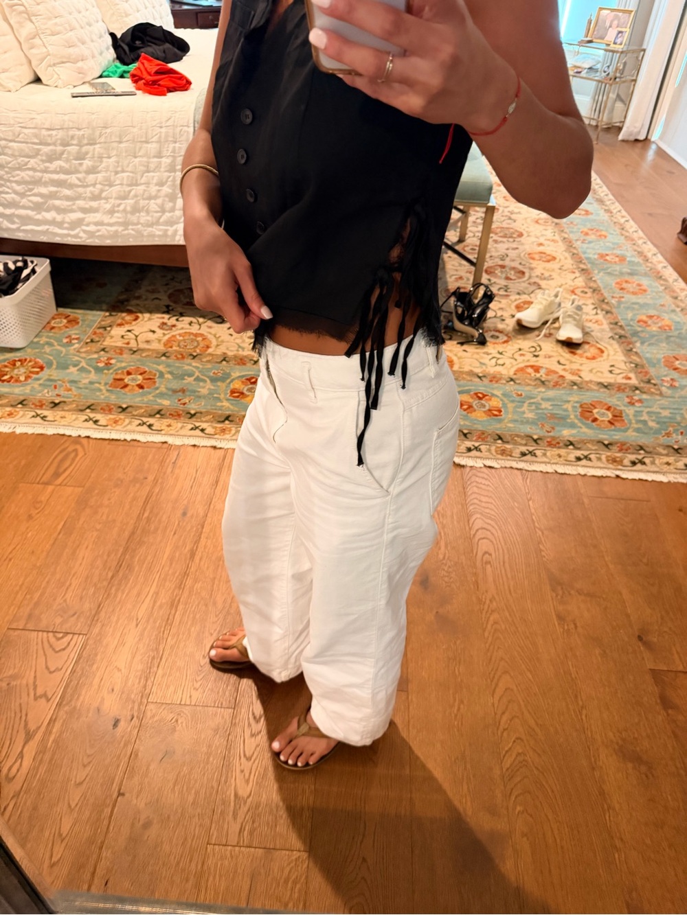 Black Fringe Top Zara - Picture 4 of 6
